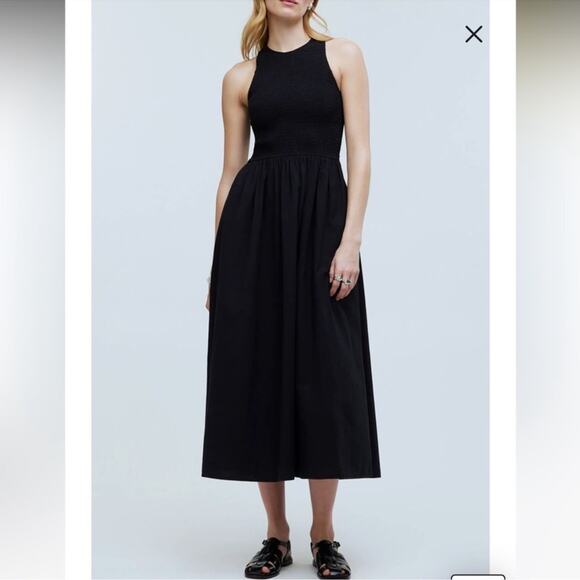 Madewell Dresses & Skirts - NWT Madewell The Melody Smocked Midi Dress with Pockets Cotton Lightweight NP124